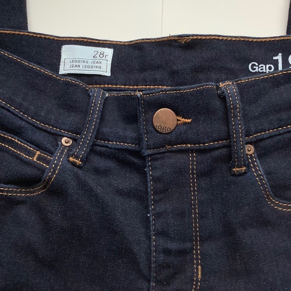GAP Low Rise Deep Blue Skinnies - Picture 3 of 6